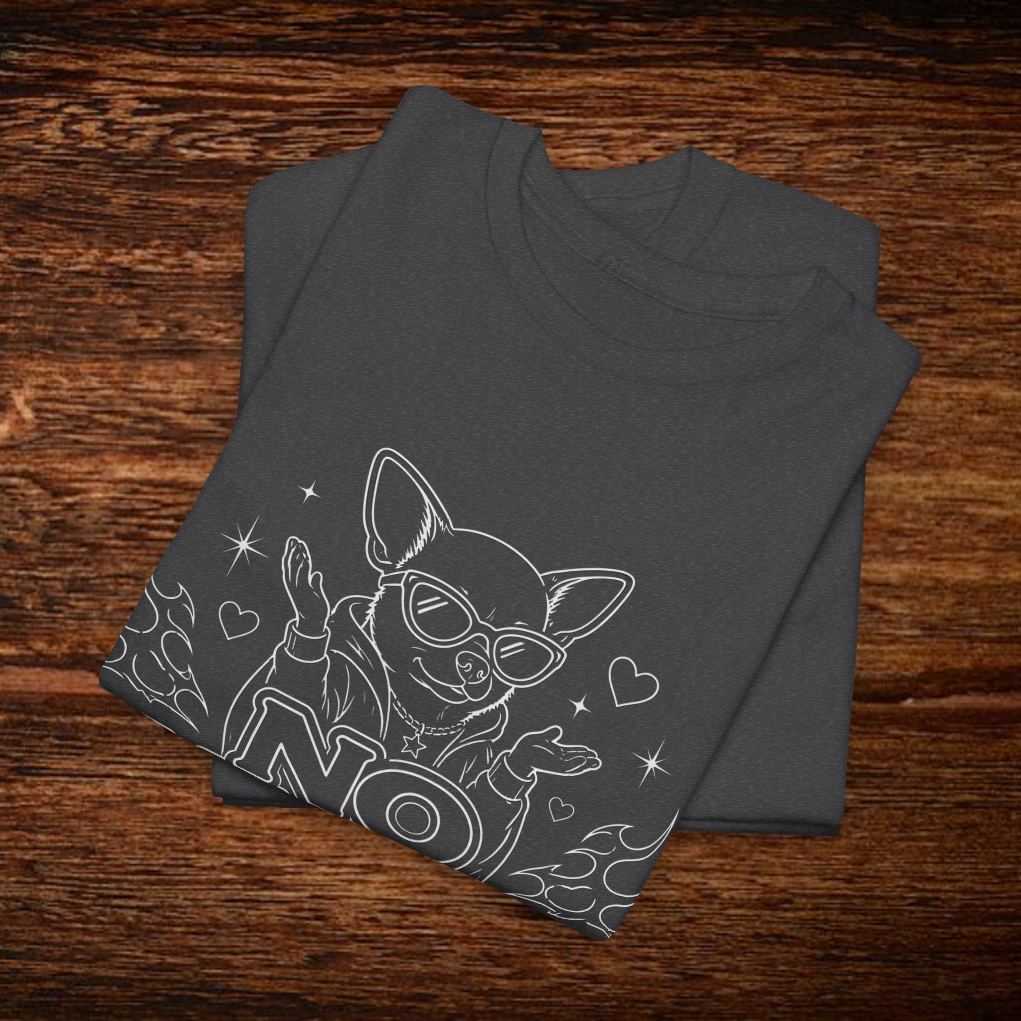 No Manches T-Shirt — Cute Chihuahua Graphic Tee with "No Manches ¿En Serio?"
