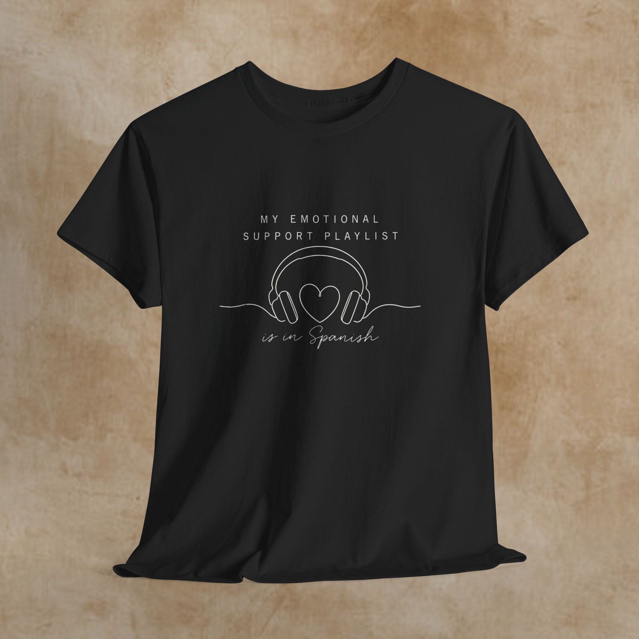 Emotional Support Playlist Tee — "My Emotional Support Playlist of an Introvert" Graphic T-Shirt