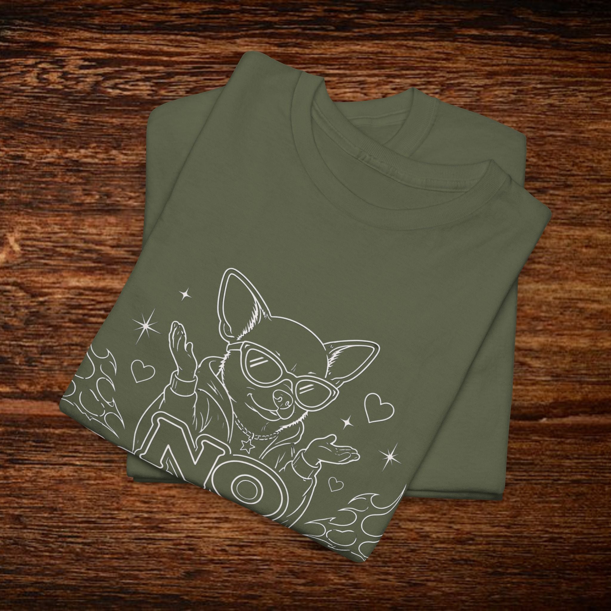 No Manches T-Shirt — Cute Chihuahua Graphic Tee with "No Manches ¿En Serio?"