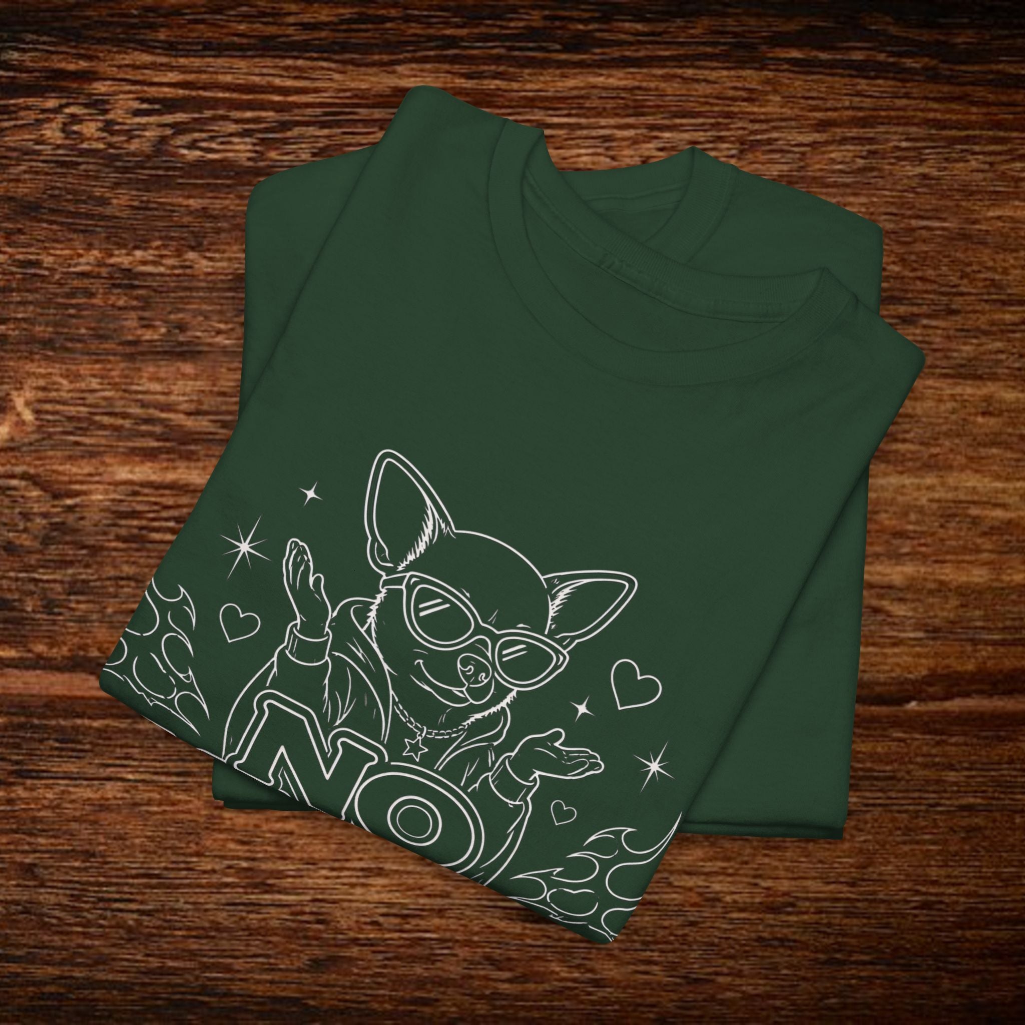 No Manches T-Shirt — Cute Chihuahua Graphic Tee with "No Manches ¿En Serio?"