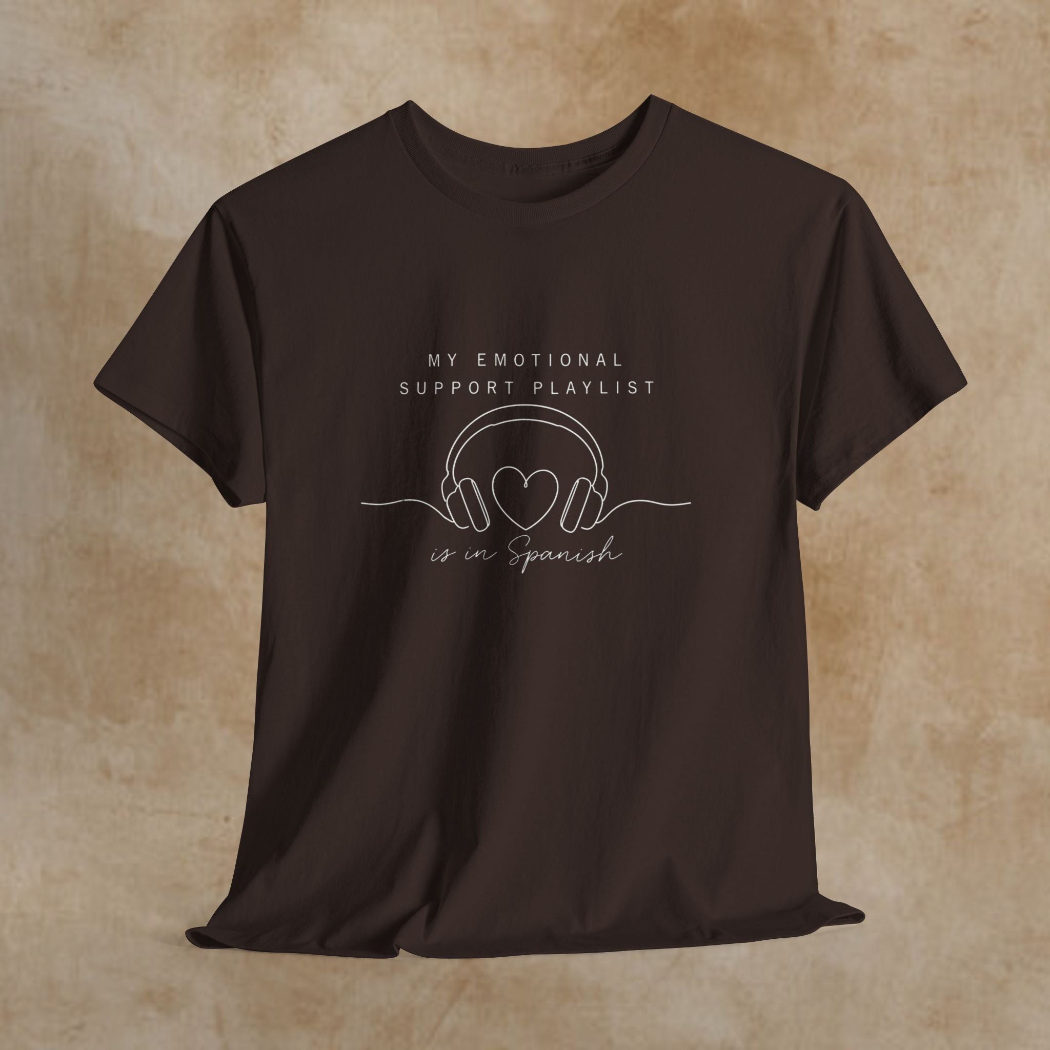 Emotional Support Playlist Tee — "My Emotional Support Playlist of an Introvert" Graphic T-Shirt