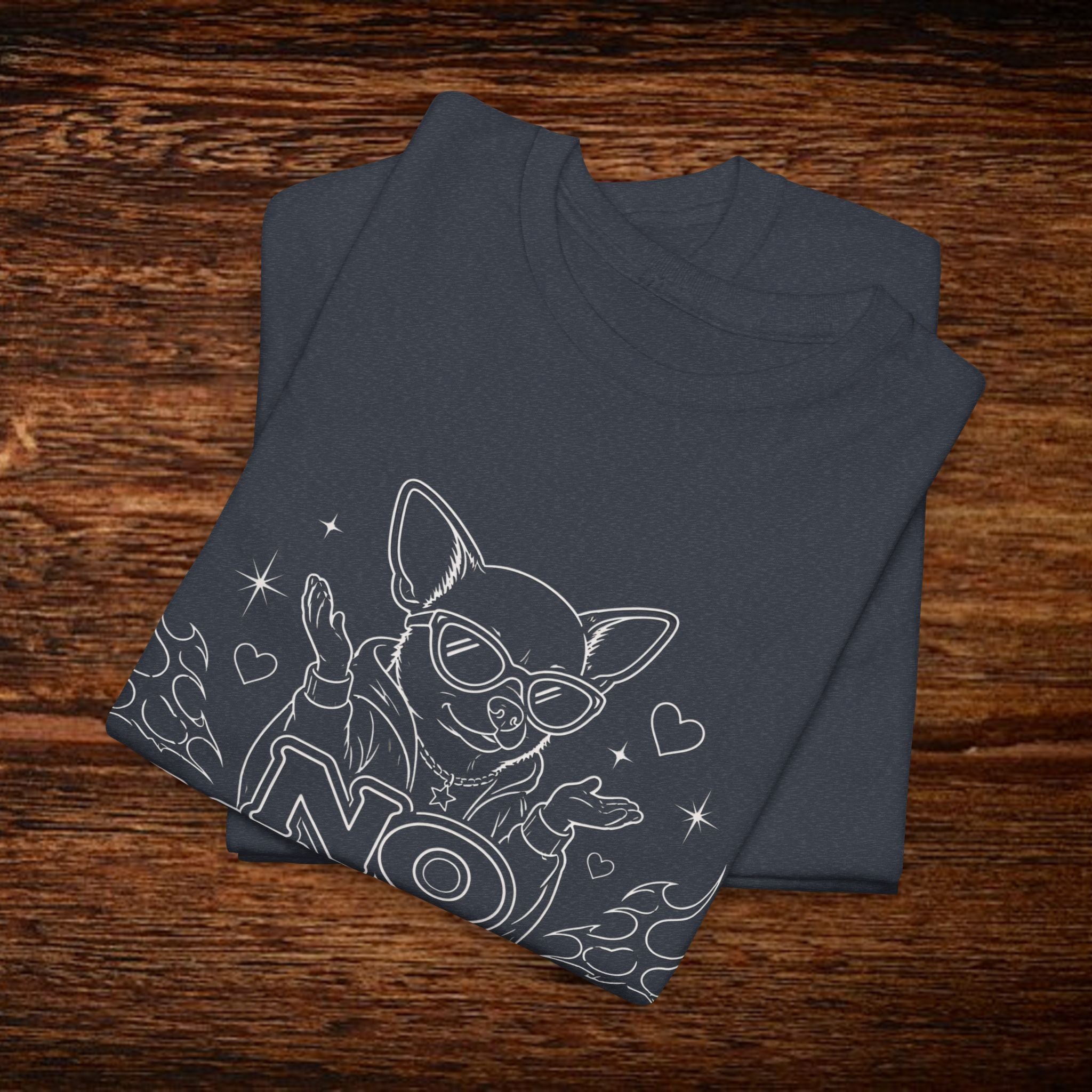 No Manches T-Shirt — Cute Chihuahua Graphic Tee with "No Manches ¿En Serio?"