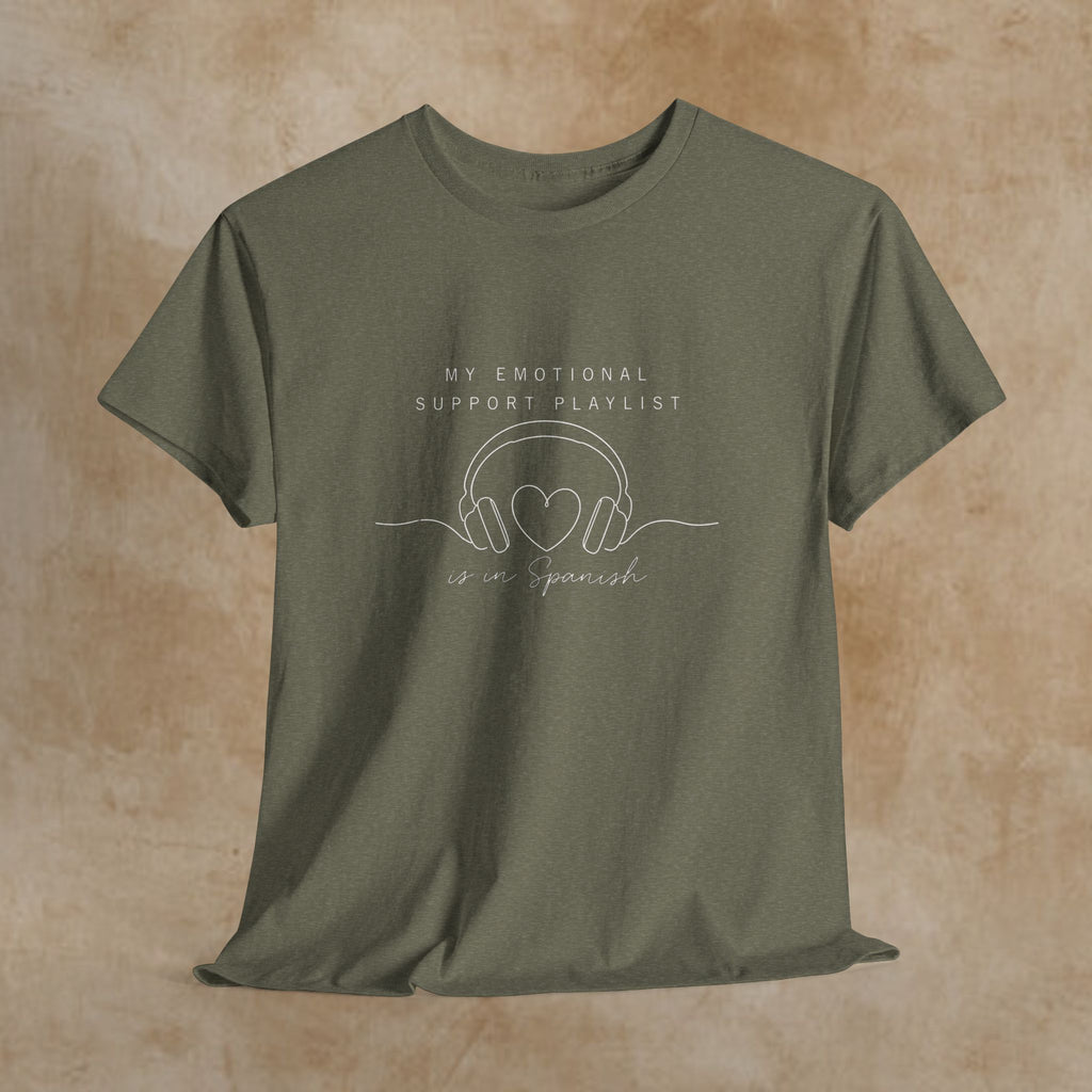 Emotional Support Playlist Tee — "My Emotional Support Playlist of an Introvert" Graphic T-Shirt