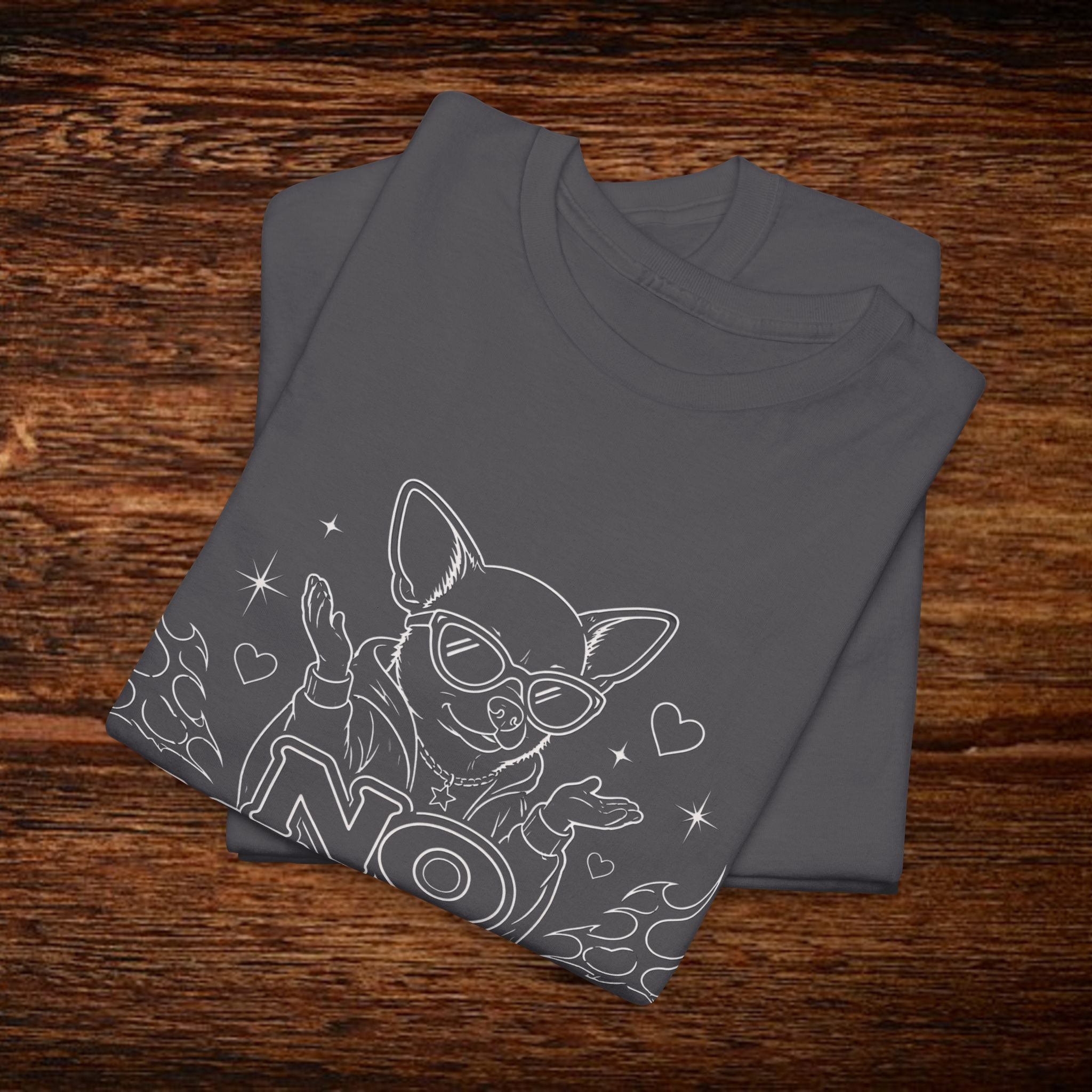 No Manches T-Shirt — Cute Chihuahua Graphic Tee with "No Manches ¿En Serio?"