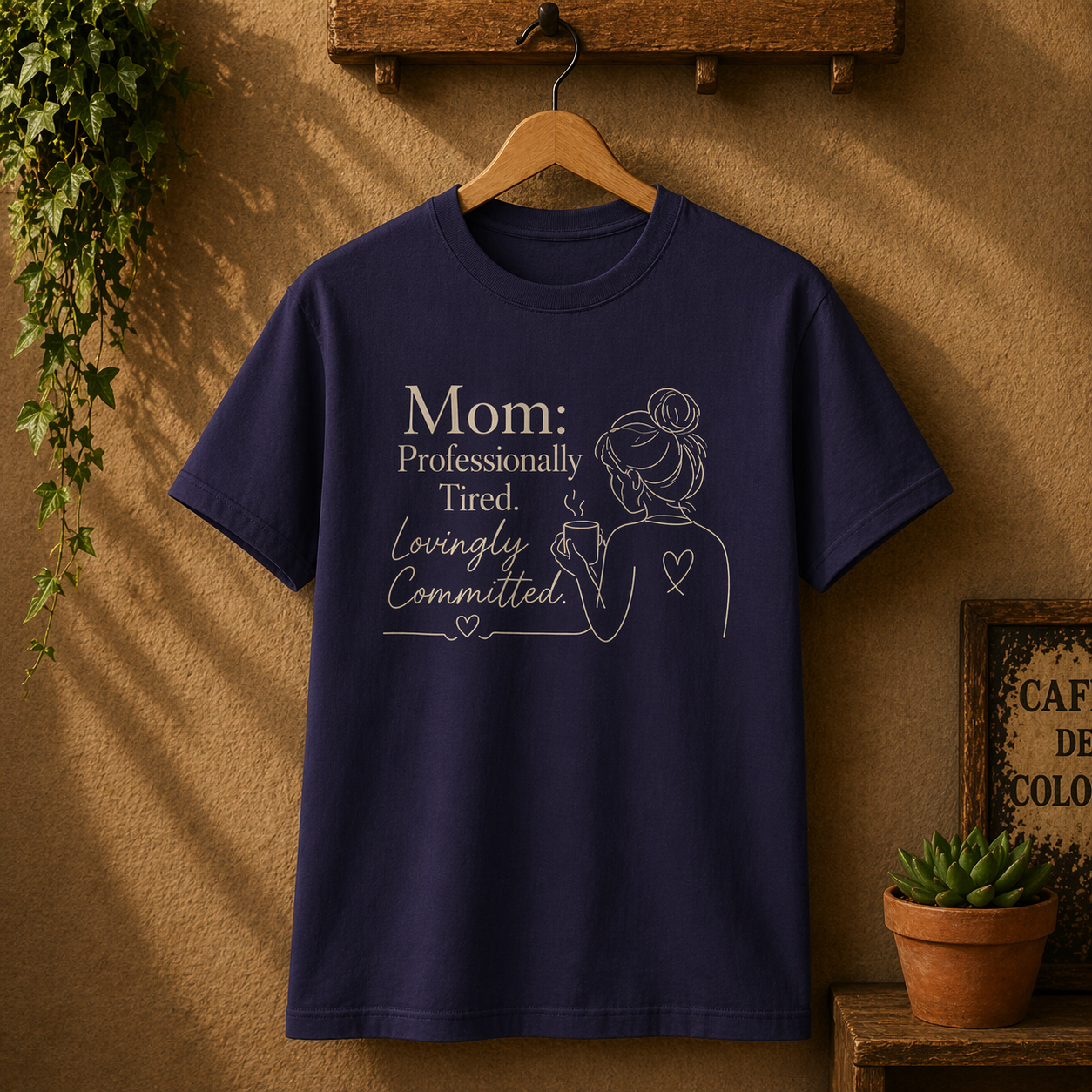 Mom: Professionally Tired, Lovingly Committed Tee