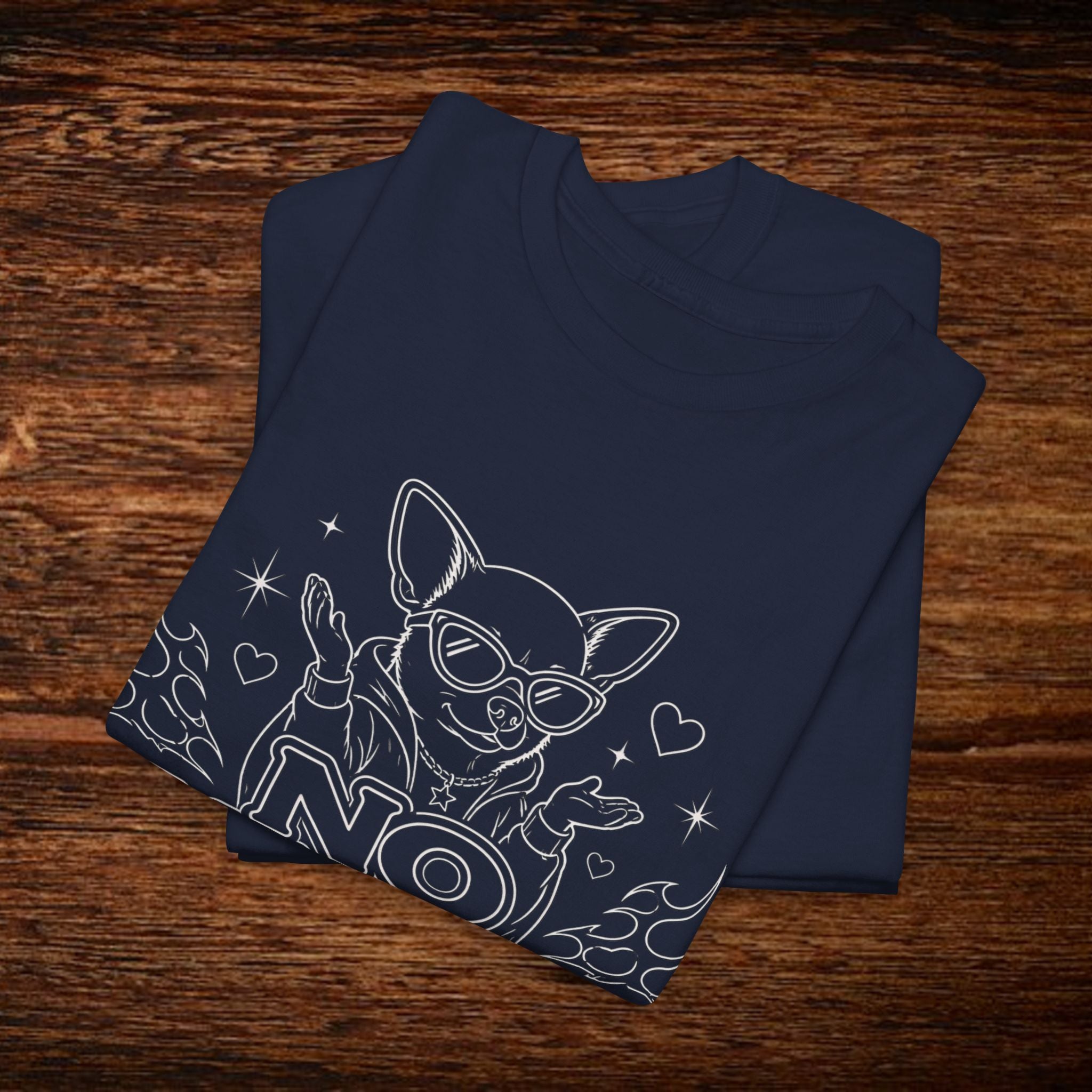 No Manches T-Shirt — Cute Chihuahua Graphic Tee with "No Manches ¿En Serio?"