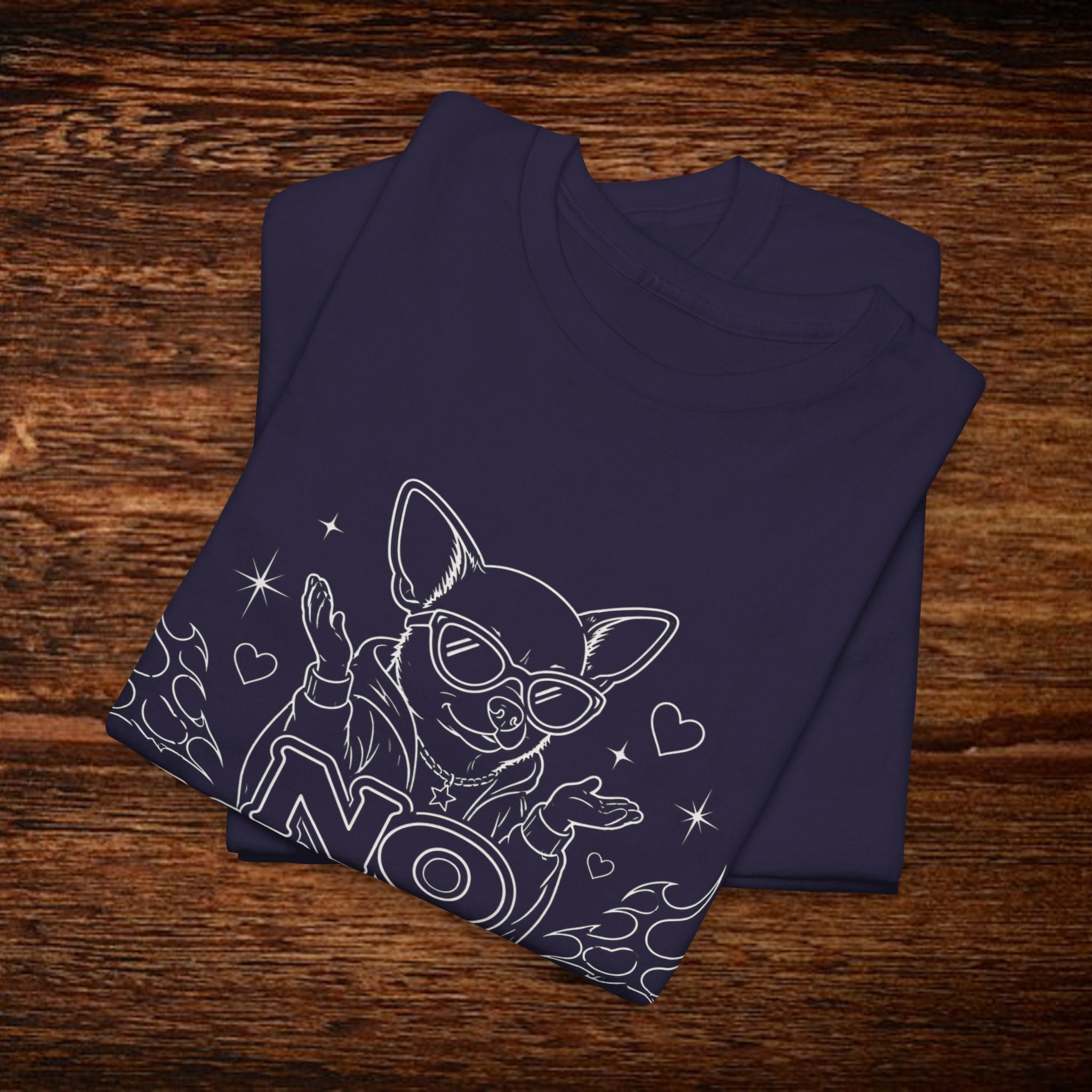 No Manches T-Shirt — Cute Chihuahua Graphic Tee with "No Manches ¿En Serio?"