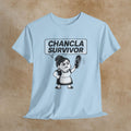 Chancla Survivor T‑Shirt — Funny Latinx Mom Humor Tee