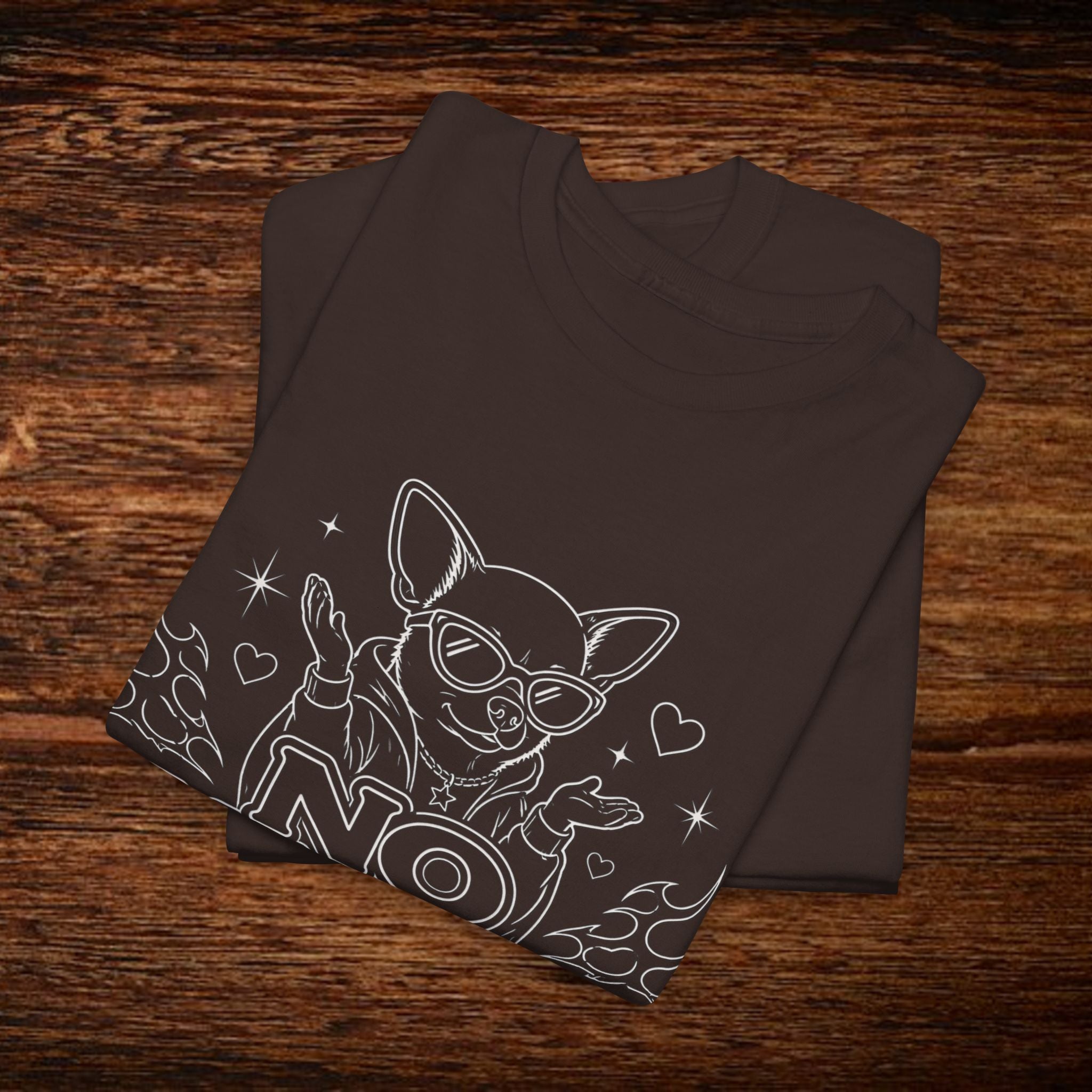 No Manches T-Shirt — Cute Chihuahua Graphic Tee with "No Manches ¿En Serio?"