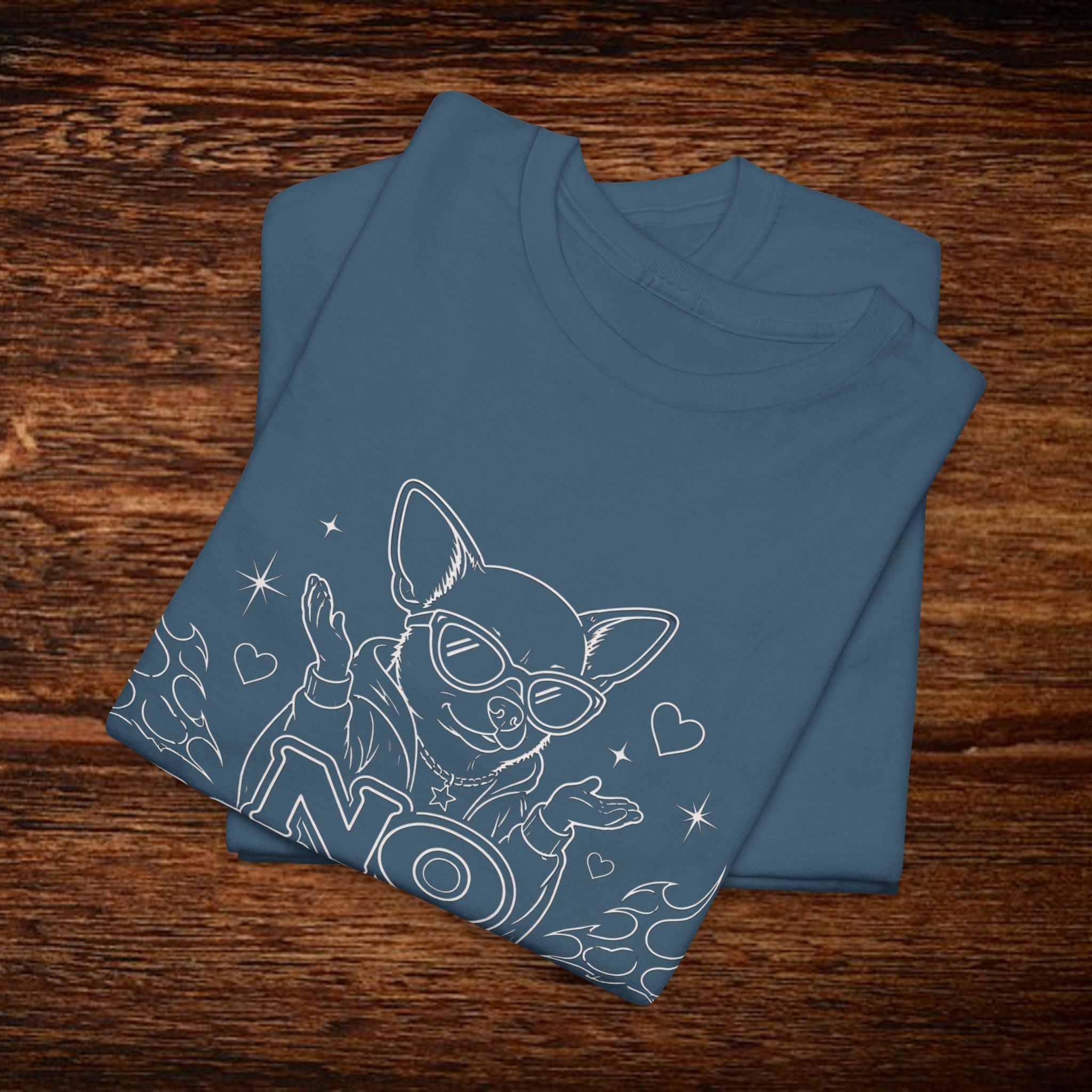 No Manches T-Shirt — Cute Chihuahua Graphic Tee with "No Manches ¿En Serio?"