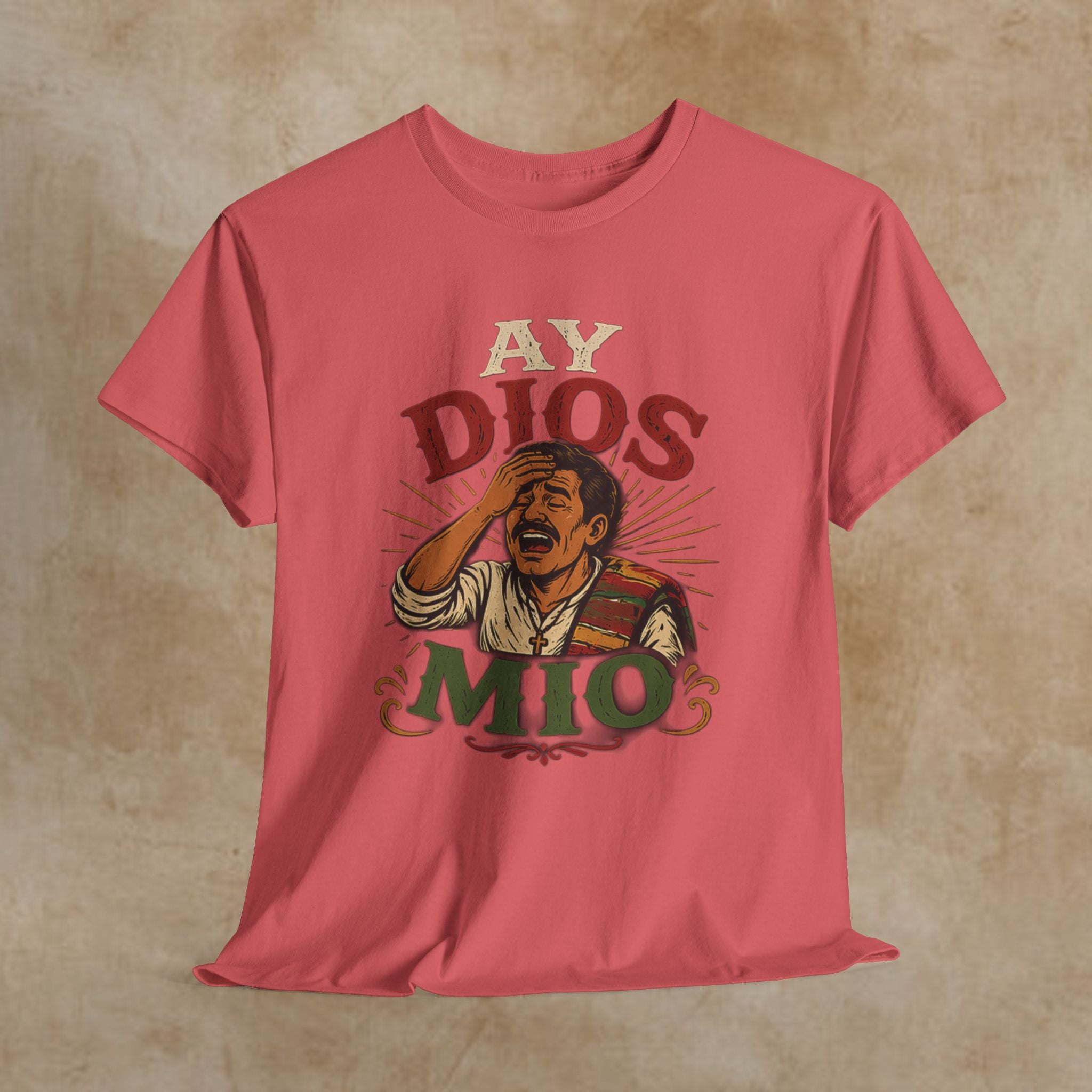 Ay Dios Mio Graphic Tee — Funny Retro Latino Meme T‑Shirt