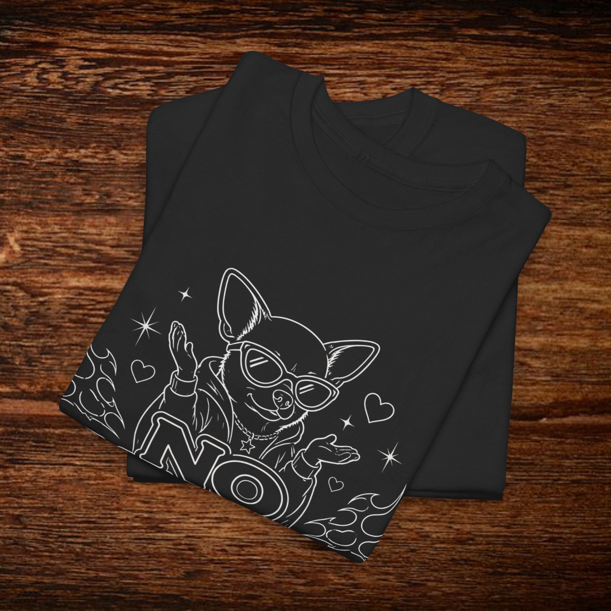 No Manches T-Shirt — Cute Chihuahua Graphic Tee with "No Manches ¿En Serio?"